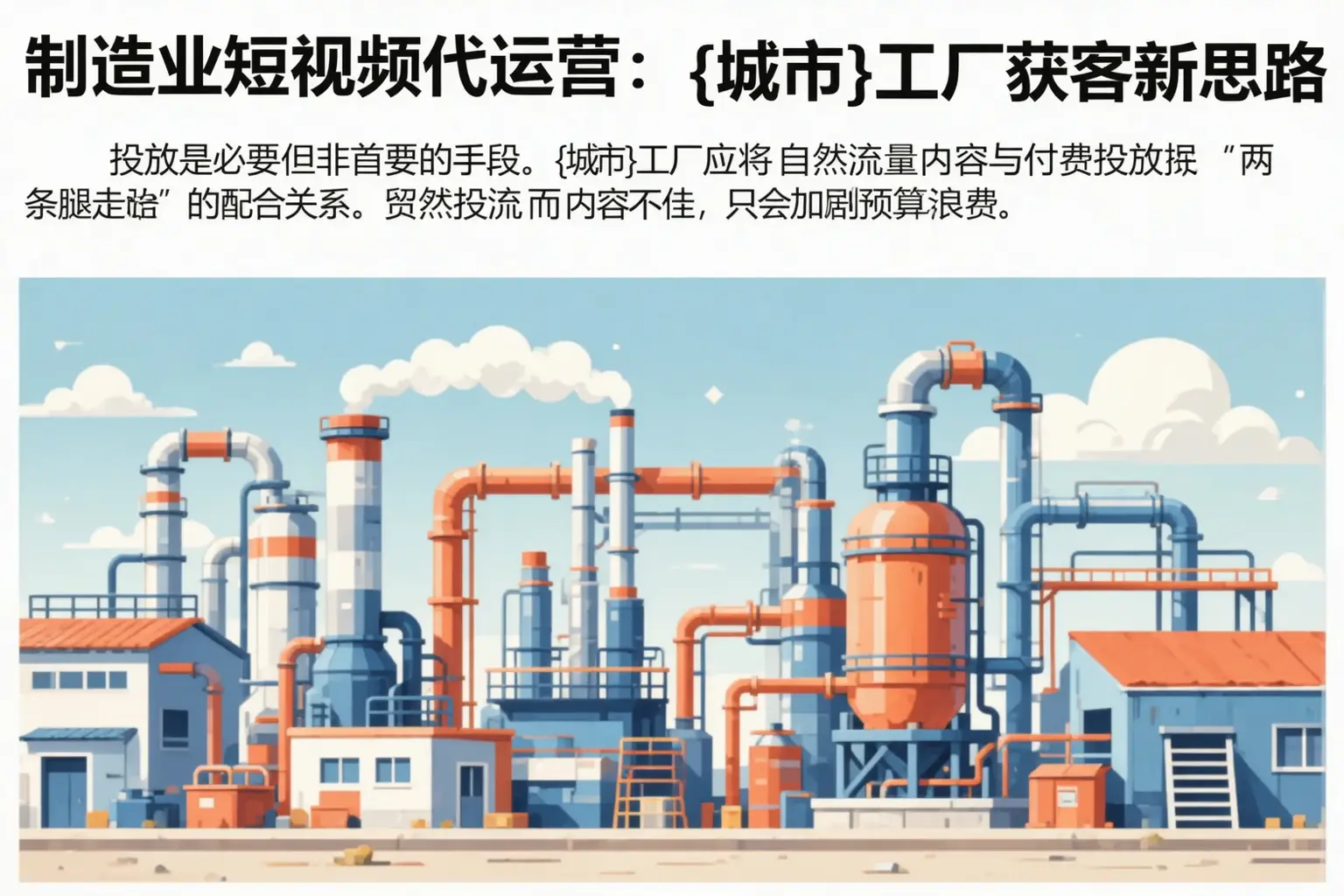 制造业短视频代运营：绵阳工厂获客新思路