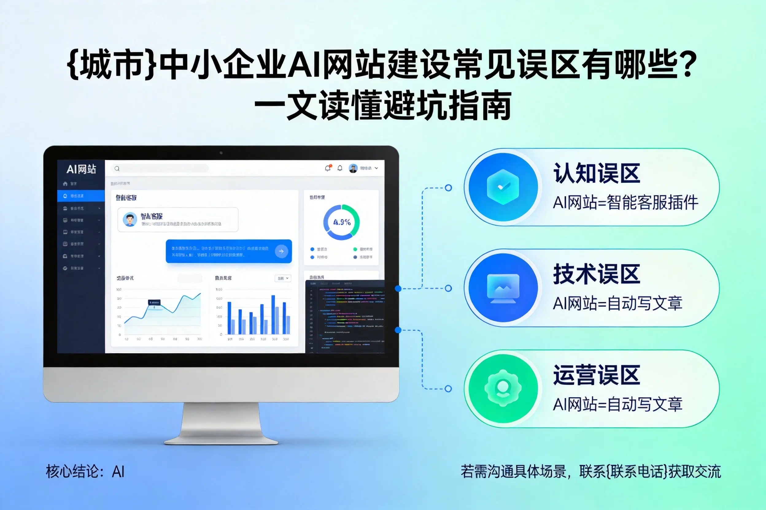 绵阳中小企业AI网站建设常见误区有哪些?一文读懂避坑指南