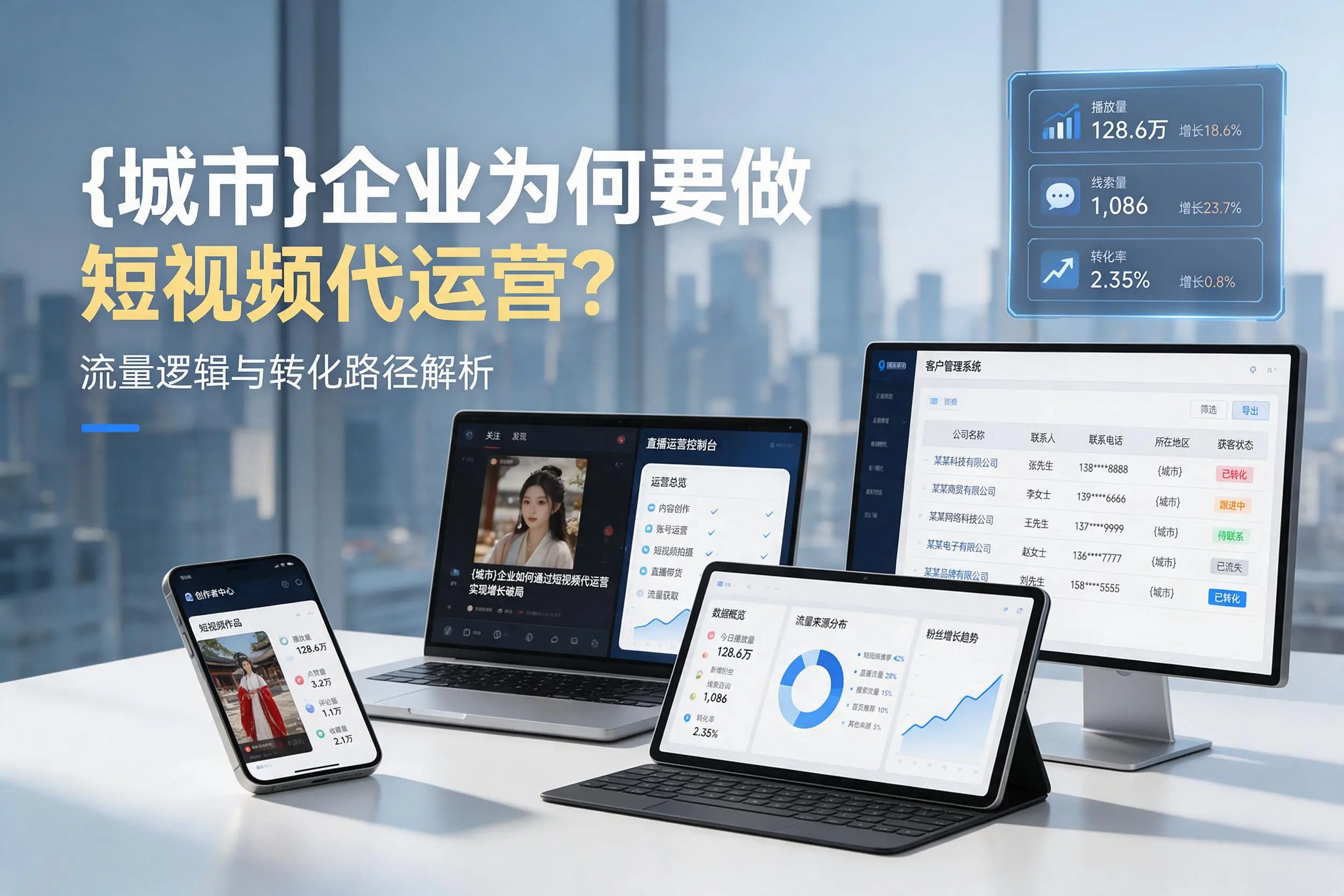 绵阳企业为何要做短视频代运营？流量逻辑与转化路径解析