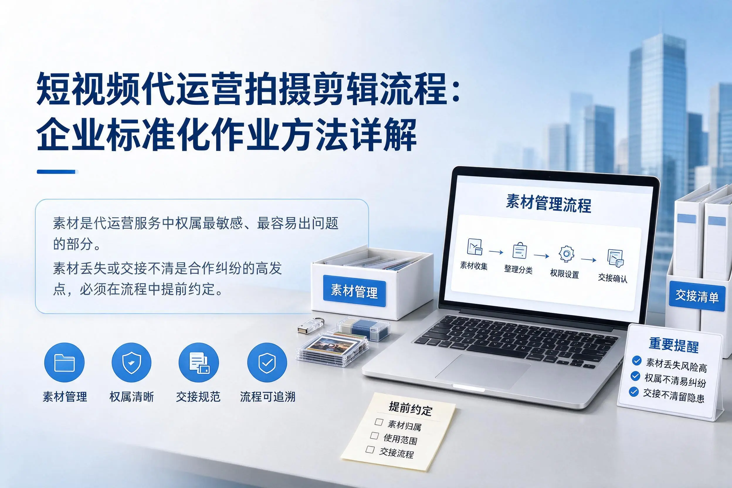 短视频代运营拍摄剪辑流程:绵阳企业标准化作业方法详解