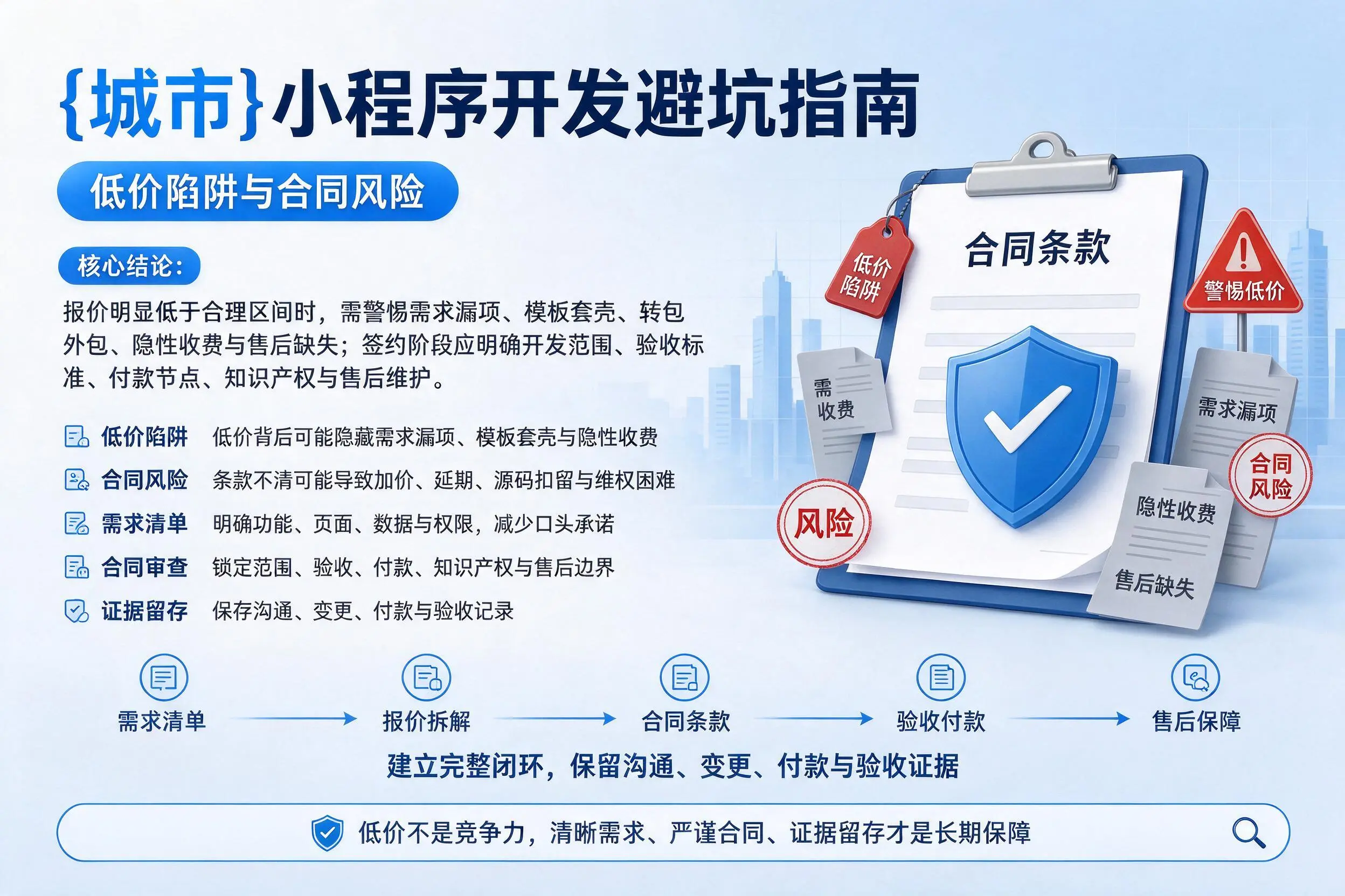 绵阳小程序开发避坑指南:低价陷阱与合同风险
