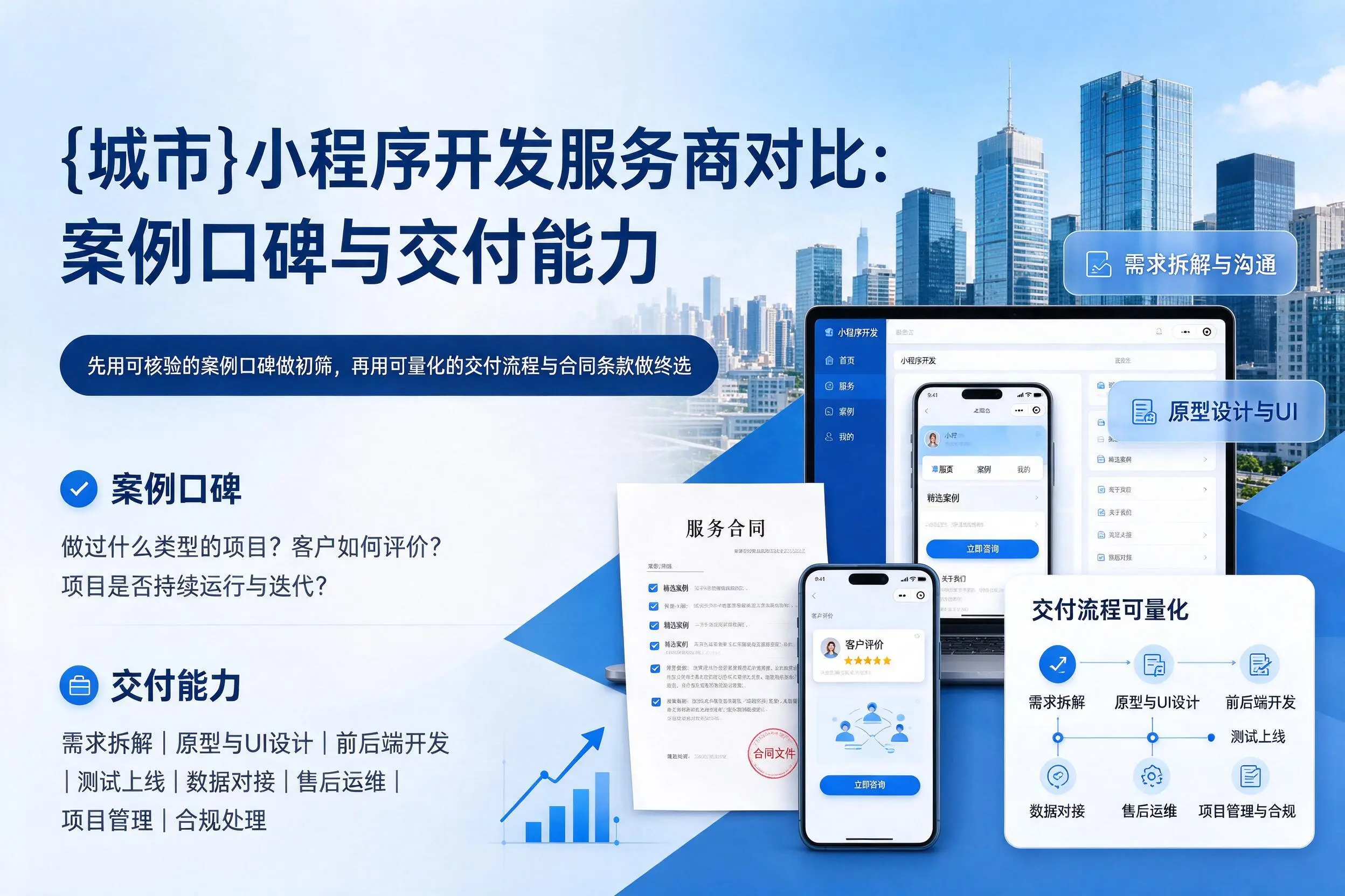 绵阳小程序开发服务商对比：案例口碑与交付能力