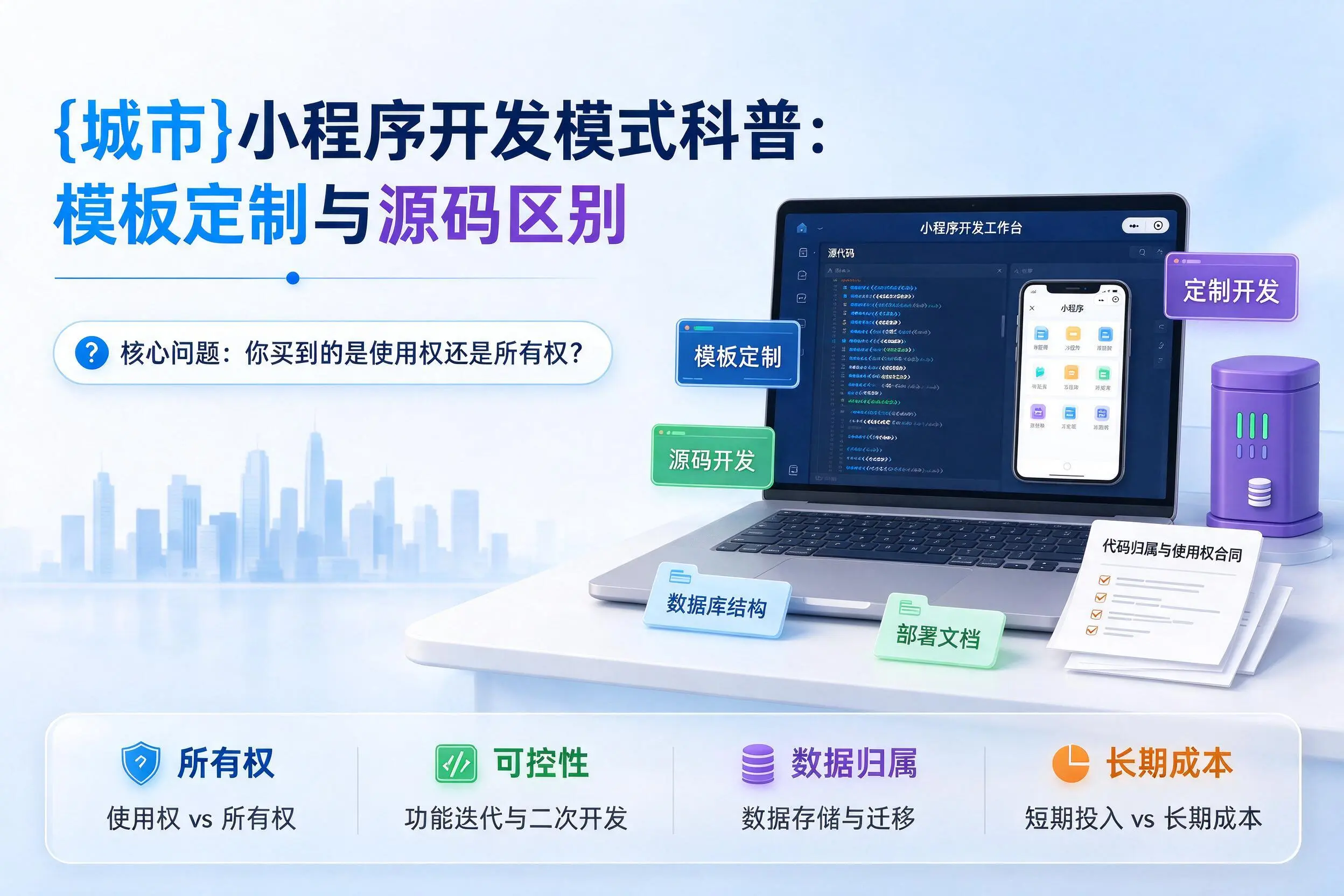 绵阳小程序开发模式科普：模板定制与源码区别