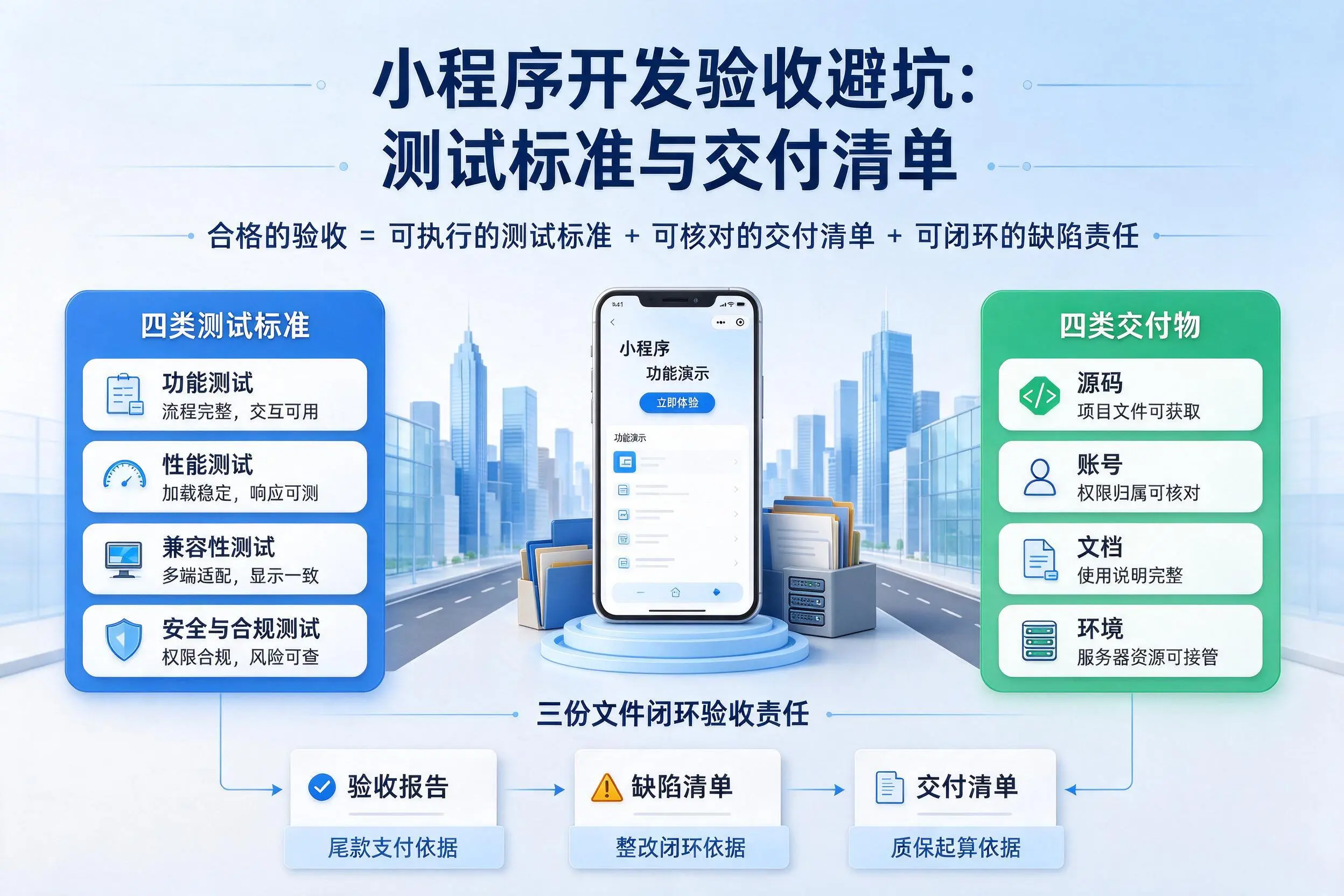 绵阳小程序开发验收避坑：测试标准与交付清单
