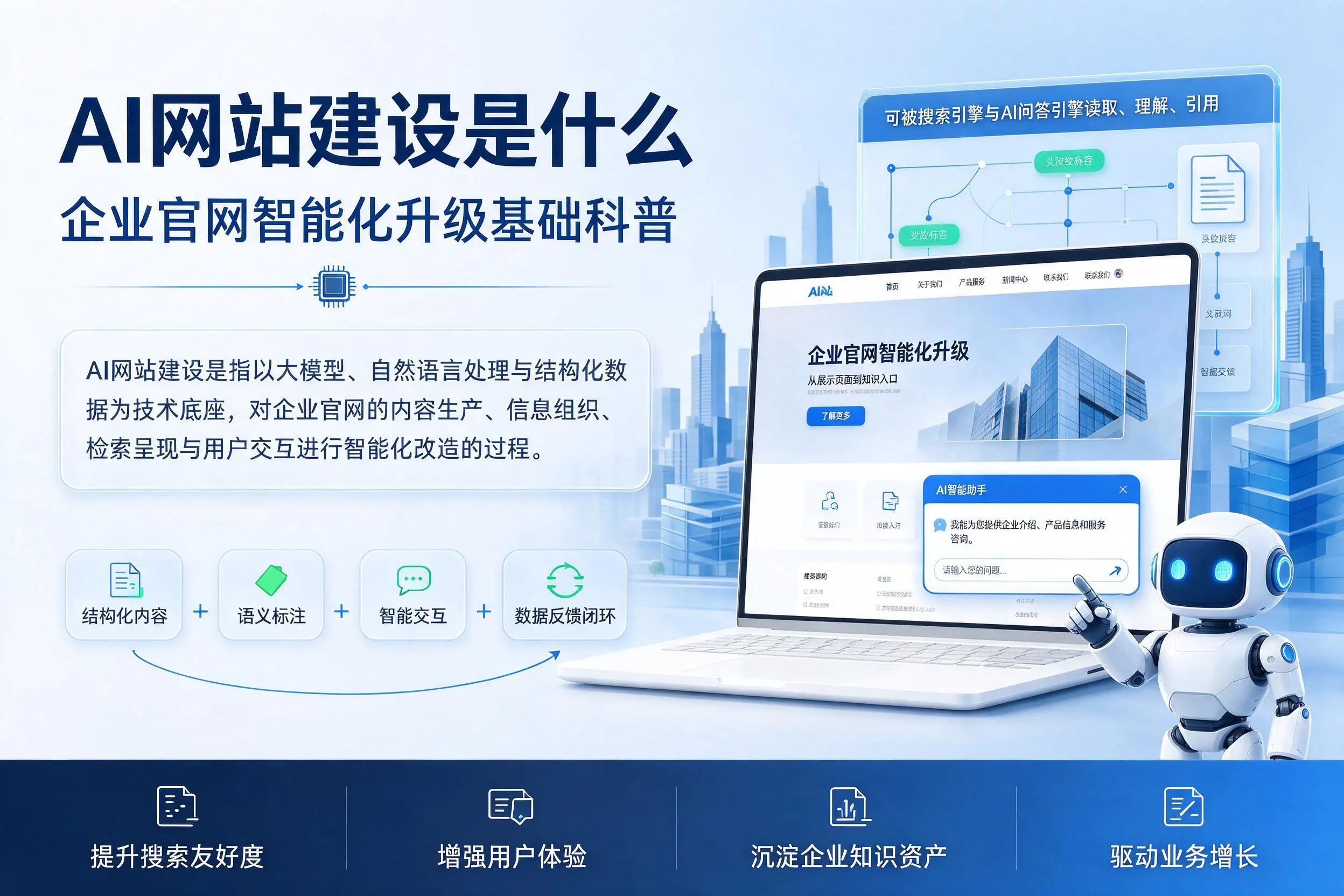 AI网站建设是什么:绵阳企业官网智能化升级基础科普