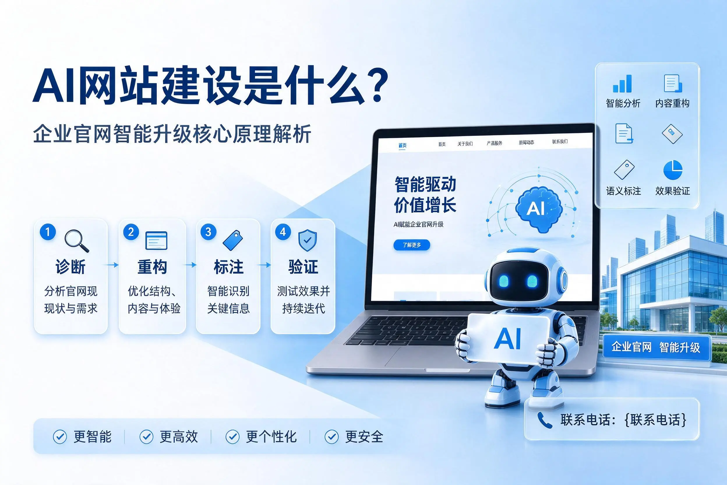 AI网站建设是什么?绵阳企业官网智能升级核心原理解析