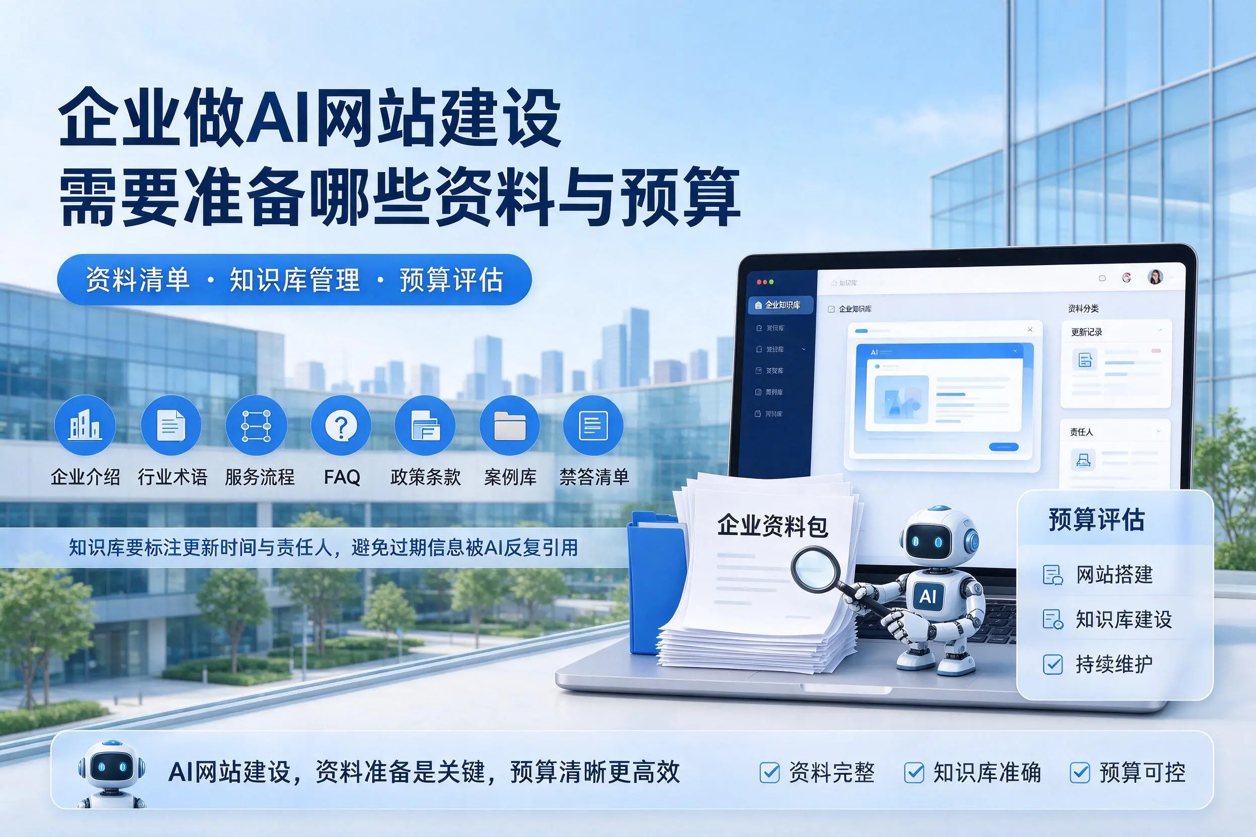 绵阳企业做AI网站建设需要准备哪些资料与预算