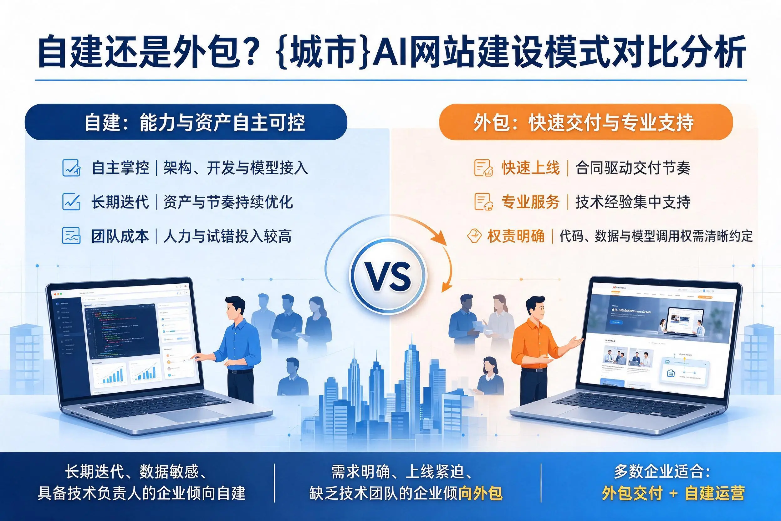 自建还是外包？绵阳AI网站建设模式对比分析