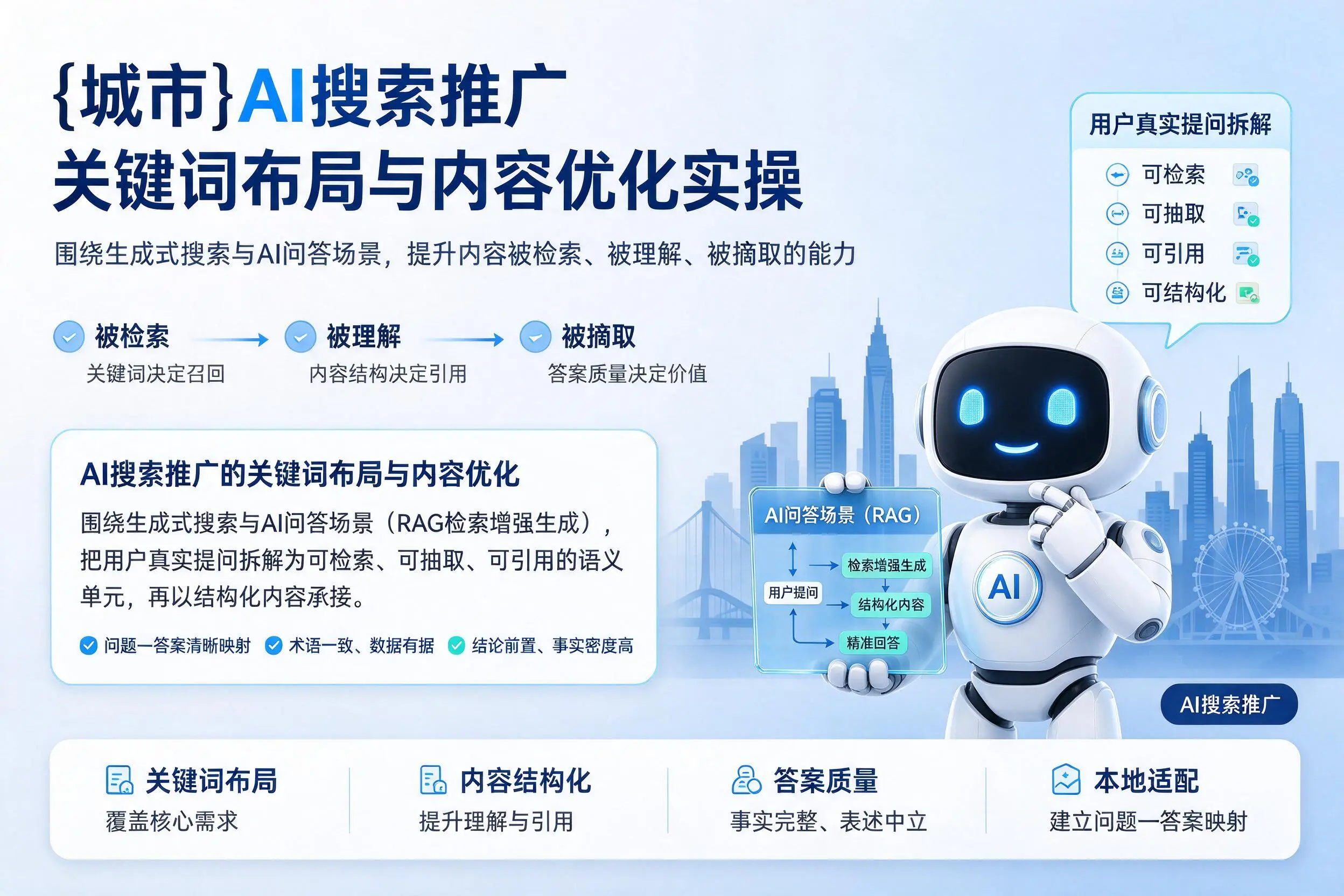 绵阳AI搜索推广关键词布局与内容优化实操